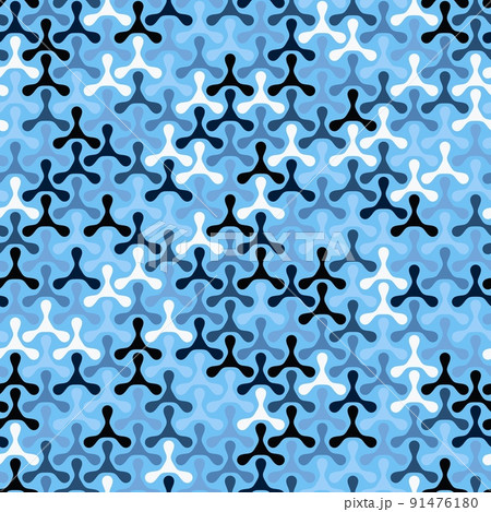 Camouflage pattern background. Classic clothing style masking camo repeat print 91476180
