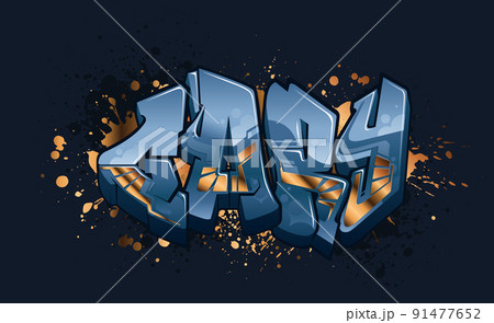 Graffiti Styled Urban Street Art Tagging Design - Gary 91477652