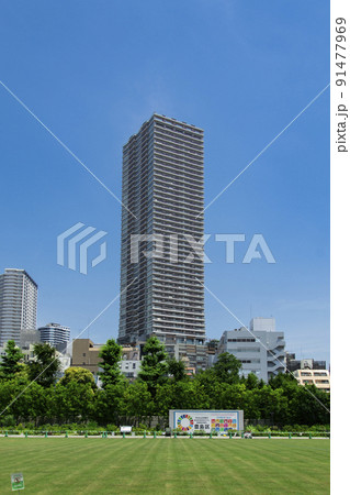 南池袋公園と豊島区役所庁舎ビル 南池袋公園と豊島区役所庁舎ビル 91477969