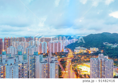 The Hang Hau district in Tseung Kwan O,  hk 30 April 2022 91482416