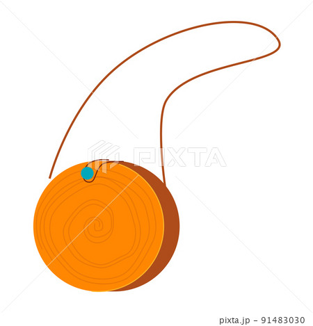 Wicker summer bag - modern flat design single isolated object 91483030
