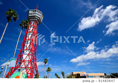 福岡市の風景 博多ポートタワー 福岡市の風景 博多ポートタワー 91483647