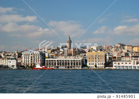 Istanbul view from Bosphorus, Turkey 91485901