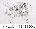 Abstract black white texture on white paper like a marble 91486901