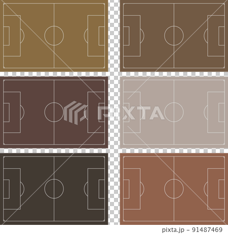 Illustration material Soil ground soccer court vector Illustration material Soil ground soccer court vector 91487469