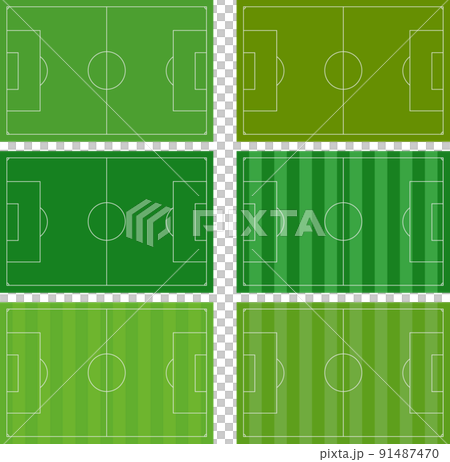 Illustration material Lawn ground soccer court Vector 91487470