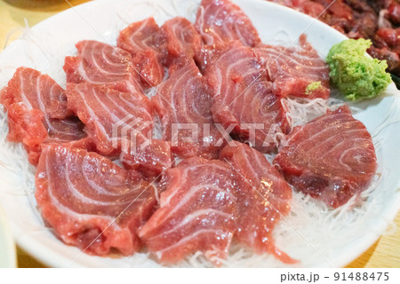 鮪　マグロ　脳天　希少部位　刺身 91488475