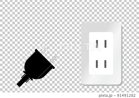 Power saving image. Power off. Save electricity by unplugging the power plug from the outlet. Power saving image. Power off. Save electricity by unplugging the power plug from the outlet. 91491282