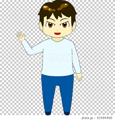 赤壁人物插畫(男,正面) 赤壁人物插畫(男,正面) 91494400