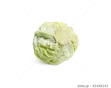 Fresh cabbage isolated on white background Fresh cabbage isolated on white background 91498142
