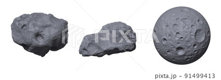 Stone asteroids. Meteor or space boulder or rock Stone asteroids. Meteor or space boulder or rock 91499413