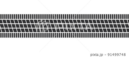 Auto tire tread seamless elements. Car tire patterns, wheel tyre tread track. Tyre print. Set of vector illustrations isolated on white background Auto tire tread seamless elements. Car tire patterns, wheel tyre tread track. Tyre print. Set of vector illustrations isolated on white background 91499748