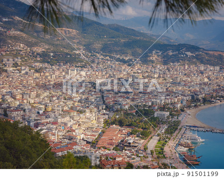 Alanya, turkey, winter walk by mediterranean sea Alanya, turkey, winter walk by mediterranean sea 91501199