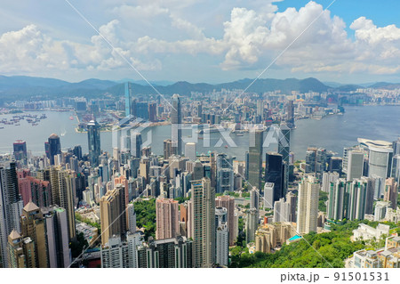 Hong Kong from Victoria Gap, near the top of peak 1 May 2022 Hong Kong from Victoria Gap, near the top of peak 1 May 2022 91501531