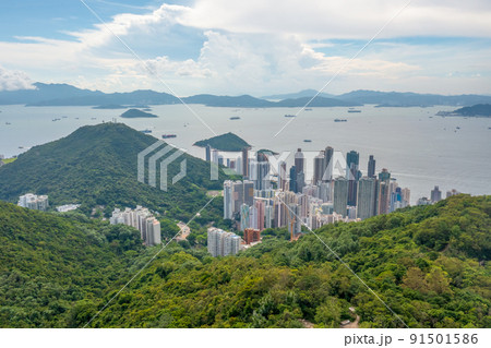 the kennedy Town, the cityscape of hong kong 1 May 2022 91501586