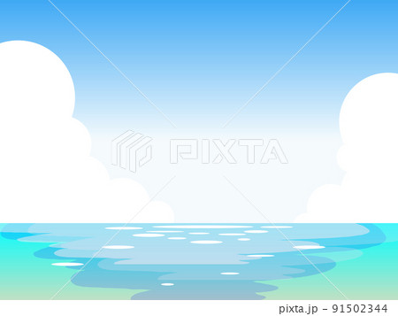 海と入道雲 91502344