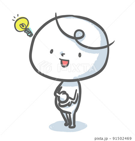 思いつく白い人 思いつく白い人 91502469