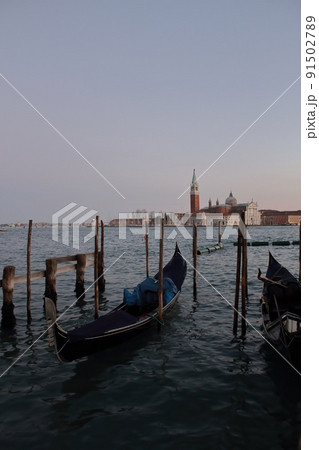 イタリア　ベニスの夕暮れ 91502789