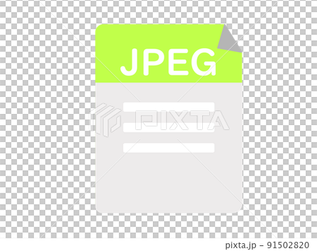 jpeg ファイル 画像 写真 アイコン ウェブ 背景透過 イラスト	 91502820