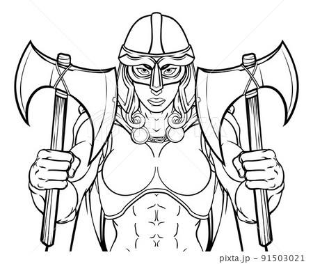 Viking Trojan Spartan Celtic Warrior Knight Woman 91503021