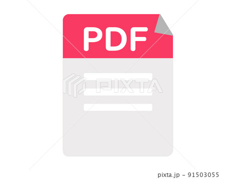 pdf ドキュメント 文書 アイコン ウェブ 背景透過 イラスト 91503055