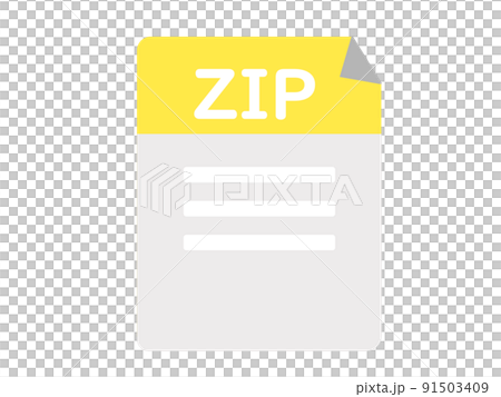 zip ファイル アイコン 圧縮 ウェブ イラスト 91503409