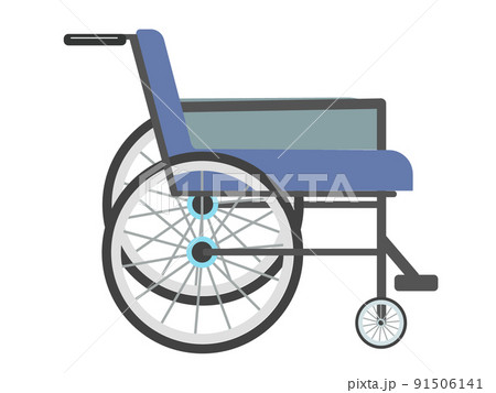 車椅子 車いす シンプル アイコン イラスト 91506141