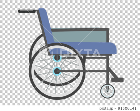 車椅子 車いす シンプル アイコン イラスト 91506141