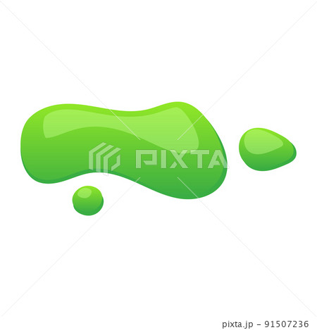 Vector slime blob liquid drop illustration and green paint drip background. Isolated slimy design and dripping splash messy. Toxic stain halloween and shiny goo. Dribble splatter and ooze zombie 91507236