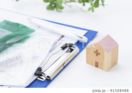 医療イメージ　白バック 91508488