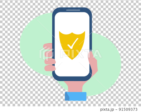 Smartphone lock screen Security app Security settings Download Key installation 91509373