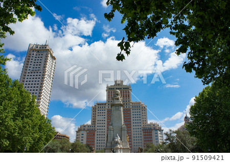 美しい青空 スペイン広場 美しい青空 スペイン広場 91509421