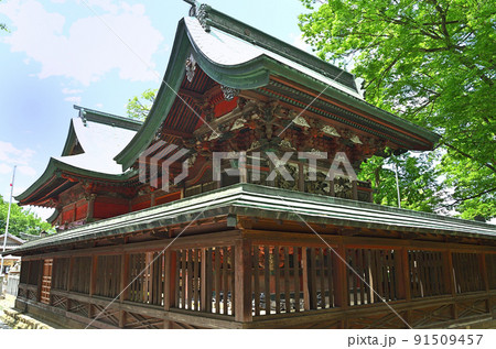 埼玉県本庄市児玉町の東石清水八幡（ひがしいわしみず）神社の本殿 91509457