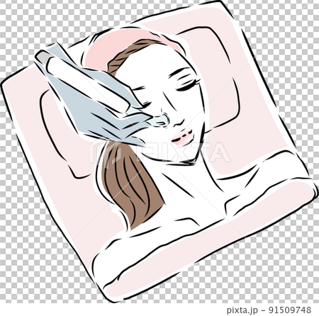 毛穴洗浄をする女性　エステサロン 91509748