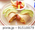 ロサンゼルスのカフェの食事 91510079