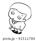 疲れぎみのビジネスマン　白 91511784