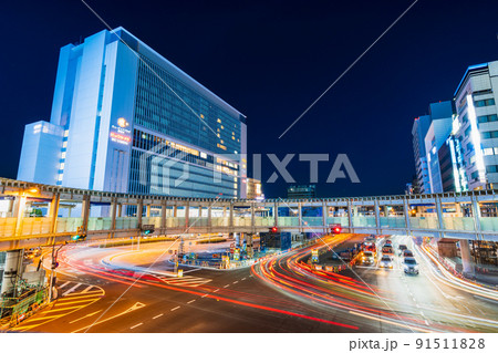 新横浜駅北口 夜景 新横浜駅北口 夜景 91511828