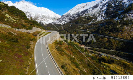 Amazing Grimselpass in the Swiss Alps of Switzerland Amazing Grimselpass in the Swiss Alps of Switzerland 91512892