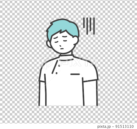 医療従事者の表情とジェスチャーのイラスト素材 医療従事者の表情とジェスチャーのイラスト素材 91513110