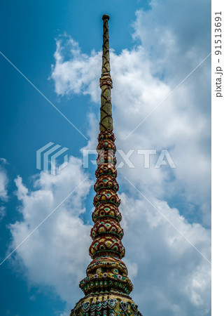 The tip of a temple in Bangkok Thailand. The tip of a temple in Bangkok Thailand. 91513691