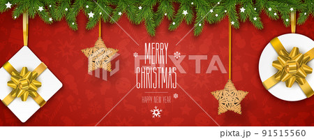 Horizontal Christmas Poster 91515560