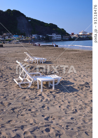 夏の湘南・鎌倉・材木座海岸 91518476