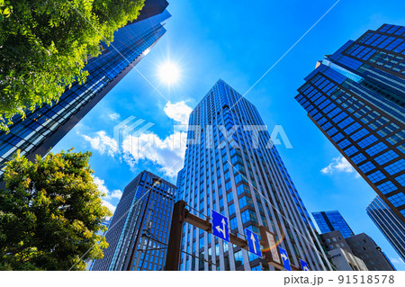 東京 新宿区西新宿の都市風景 Dタワー西新宿と西新宿三井ビルディング 東京 新宿区西新宿の都市風景 Dタワー西新宿と西新宿三井ビルディング 91518578