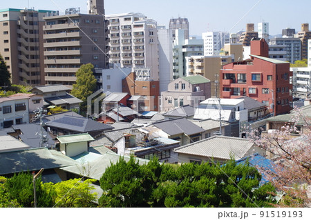 比治山公園から眺めた街並の景色 91519193