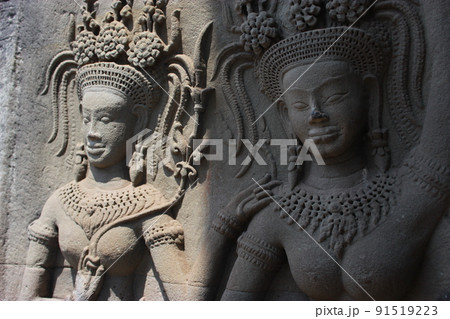 壮麗な世界遺産を楽しめる！カンボジア　アンコールワット遺跡やプリアヴィヒア、ベンメリア遺跡 91519223