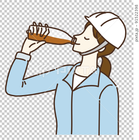 Workers, women, heat stroke measures, disaster prevention 91522398