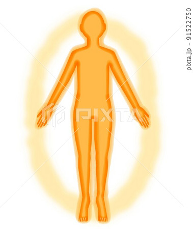 人物全身_熱中症またはポカポカイメージ2 人物全身_熱中症またはポカポカイメージ2 91522750