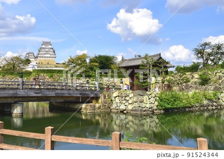兵庫県姫路城とその周辺の風景 兵庫県姫路城とその周辺の風景 91524344