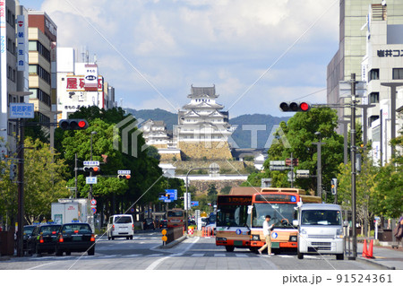 兵庫県姫路城とその周辺の風景 兵庫県姫路城とその周辺の風景 91524361