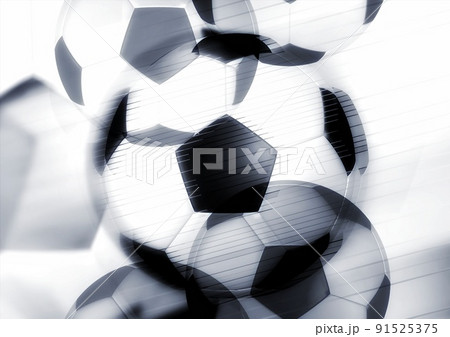 サッカーボールのイラスト 91525375